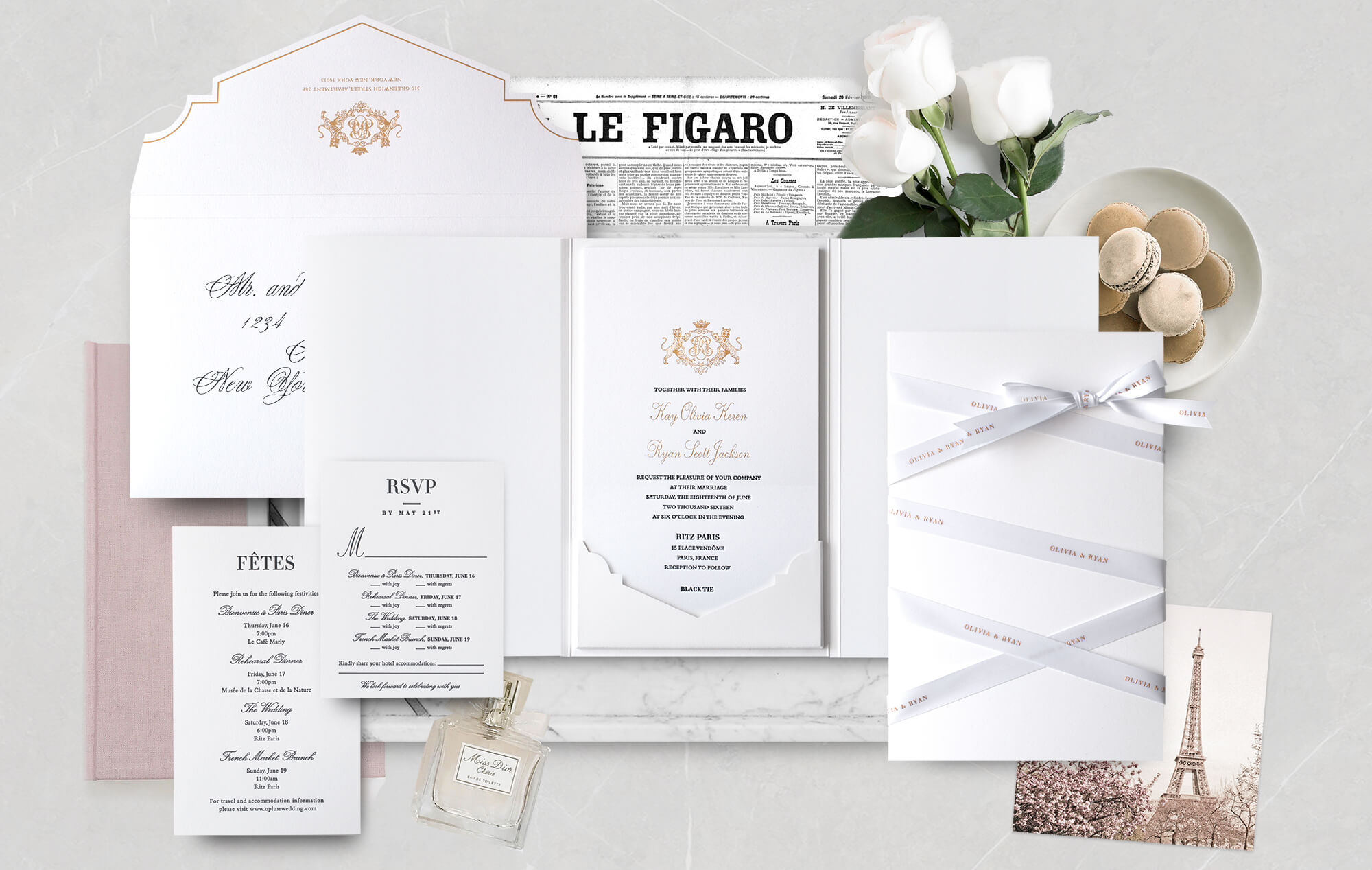 Ritz Paris Wedding Invitation